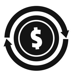 Dollar Coin Icon Simple Send Money