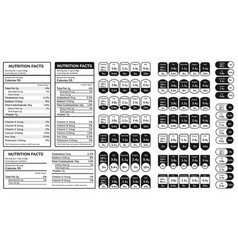 Nutrition Facts Information Label Daily Value