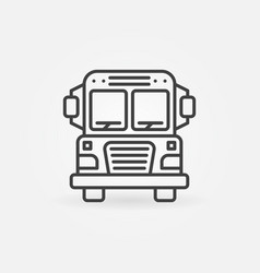 School Bus Outline Icon Schoolbus Concept