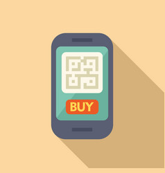 Smartphone Buy Online Store Icon Flat