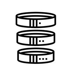 Band Fitness Sport Line Icon