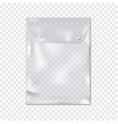 Clear Pvc Bag With Plastic Snap Button Fastener