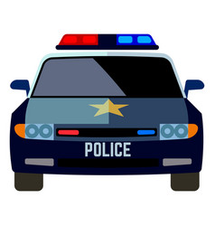 Police Car Front View Patrol Auto Icon