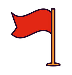 Red Flag Pin Icon