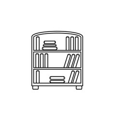 Bookcase Icon On White Background