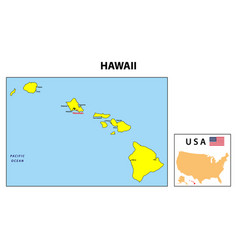 Hawaii Map State And District Map Of