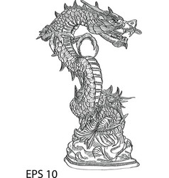 Chinese Style Dragon Statue