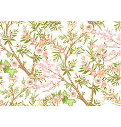 Floral Seamless Pattern In Chinoiserie Style