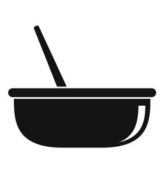 Hair Dye Bowl Icon Simple Style