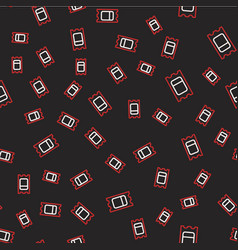 Line Circus Ticket Icon Isolated Seamless Pattern