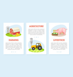 Agriculture And Farming Web Vertical Banner Design