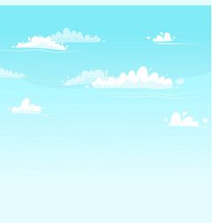 Blue Sky Gradient Background With White Clouds