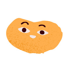 Cute Happy Potato Character With Excited Positive