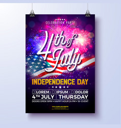 Independence Day Of The Usa Party Flyer