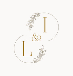 Li Logo Initials Wedding Monogram Design