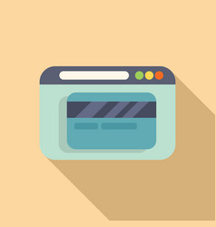 Online Credit Card Store Icon Flat Market