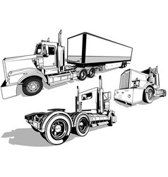 Set Of Drawings Australian Road Truck