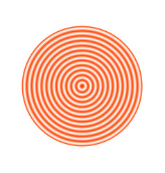 Red Concentric Ripple Circles Sonar Or Sound Wave