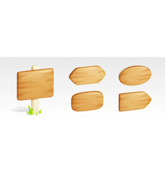 3d Wooden Signboards Set