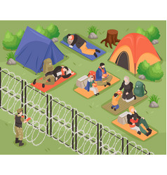 Refugees Isometric