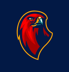 Hawk Head Sport Style Mascot Logo