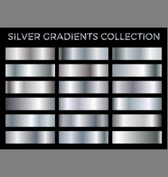 Silver Texture Gradient Background Set