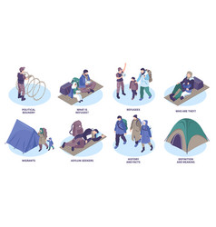 Refugee Isometric Compositions