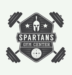 Gym Logo In Vintage Style