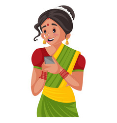 Indian Marathi Woman Cartoon