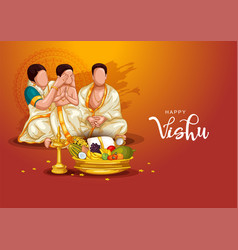 Kerala Festival Happy Vishu Greetings Family