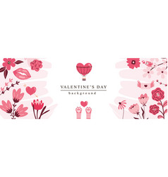 Valentine Day Horizontal Web Banner