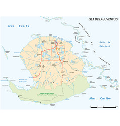 Map Of Cuban Youth Island Isla De La Juventud