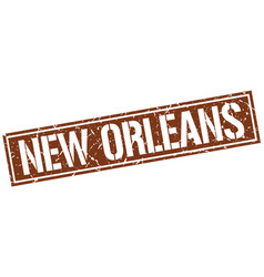 New Orleans Brown Square Stamp