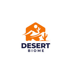 Simple And Clean Desert Biome Logo