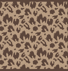 Dark Brown Animalistic Pattern On Beige