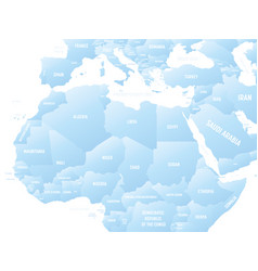 Northern Africa Map Detailed Political Map