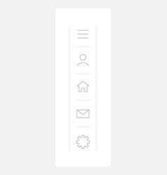 Sidebar Menu Ui Element Template Fast Access