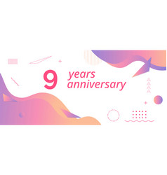 9th Anniversary Logo Birthday Celebration