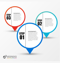 Business Infographic Template With 3 Steps