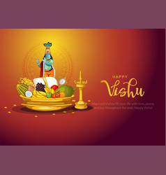 Happy Vishu Greetings April 14 Kerala Festival