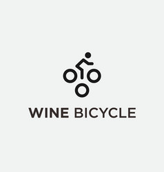 Wine Bike Logo Or Bike Icon