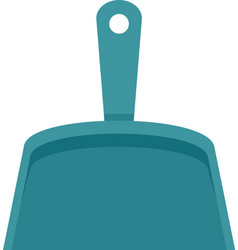 Cleaning Dust Pan Icon Flat Isolated