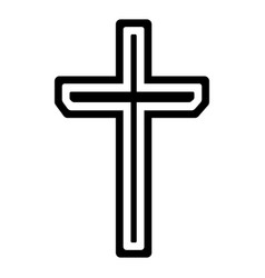 Modern Christian Cross Symbol Icon