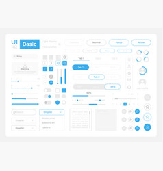 Basic System Settings Ui Elements Kit