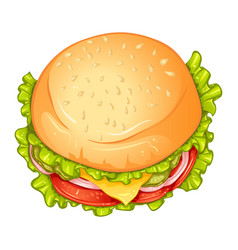 Burger Top View