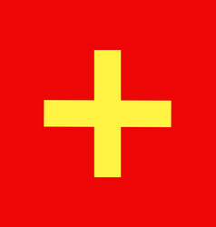 Flag Of Ancona Of Marche Italy