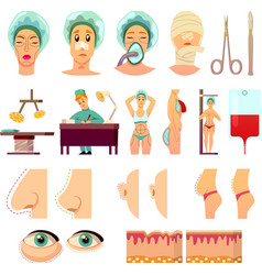 Plastic Surgery Orthogonal Icons