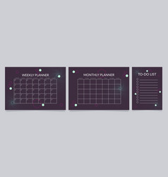 Schedules Worksheet Design Template Set