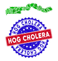 Bicolor Hog Cholera Distress Seal Stamp