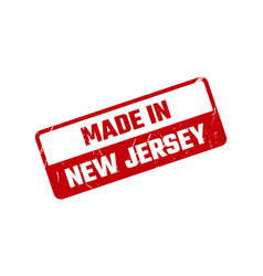 Made In New Jersey Rubber Stamp